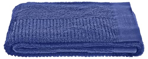 Zone Denmark Classic Handtuch, Badehandtuch, Duschtuch aus 100% Bio-Tex-zertifizierter Baumwolle, schnelltrocknend, 70 x 140 cm, Indigo Blue von Zone Denmark