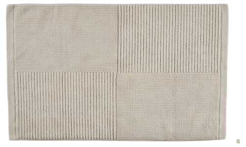 Zone Denmark Classic Badematte, Badteppich rutschfest, Duschvorleger fürs Badezimmer aus 100% Baumwolle, Waschbar, 80 x 50 cm, Sand Zone Denmark Classic Badematte, Badteppich rutschfest, Duschvorleger fürs Badezimmer aus 100% Baumwolle, Waschbar, 80 x 50 cm, Sand von Zone Denmark
