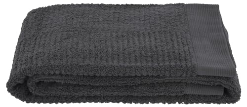 Zone Denmark Classic Badetuch/Duschtuch, 100% Baumwolle, 140 x 70 cm, anthrazitfarben von Zone Denmark