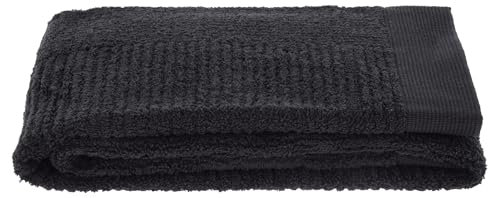 Zone Denmark Classic Handtuch, weiches Handtuch mit hoher Saugfähigkeit, 100% Baumwolle, 100 x 50 cm, schwarz von Zone Denmark