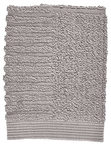 Zone Denmark Classic Waschlappen/kleines Handtuch, 100% Baumwolle, 30 x 30 cm, graulich (Gull Grey) von Zone Denmark