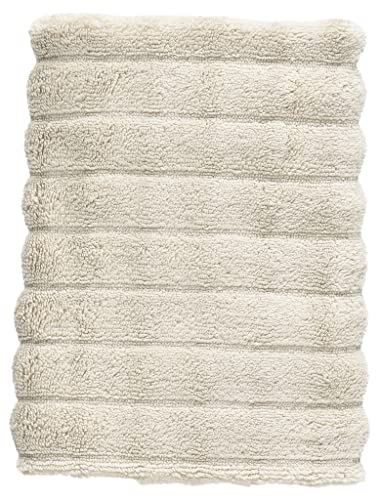 Zone Denmark Inu Handtuch, Gästehandtuch aus 100% Baumwolle, Hochwertiges Handtuch 50x70 cm fürs Badezimmer, Klein, Schnelltrocknend, Sand (Natur/Beige) von Zone Denmark
