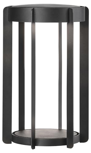 Zone Denmark Firefly Lantern – LED Laterne Outdoor mit Griff – Dimmbar über Touch-Funktion – Kippbare Oberseite – Ø 19 x 30 cm – Schwarz von Zone Denmark