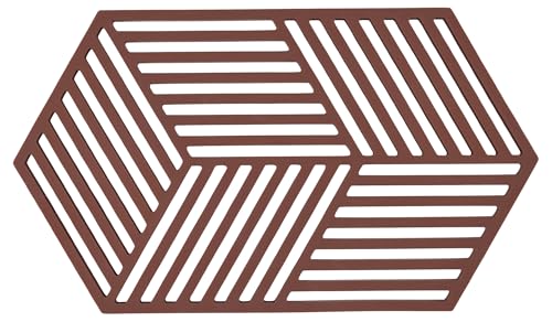 Zone Denmark Hexagon Untersetzer 24 x 14 x 0,9 cm Burgundy von Zone Denmark