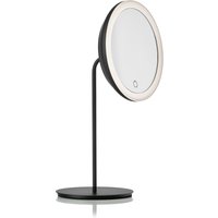 Zone Denmark - Kosmetikspiegel mit 5-fach Vergrößerung und LED-Beleuchtung, Ø 18 cm, schwarz von Zone Denmark