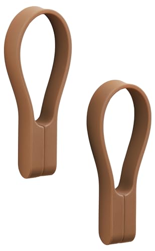 Zone Denmark Loop Handtuchklammern, Handtuchaufhänger, Magnetische Handtuchclips, Klammern/Clips für Handtücher und Geschirrtücher, 9 cm, 2 Stück, Terracotta von Zone Denmark