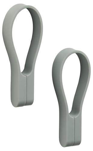 Zone Denmark Loop Handtuchklammern, Handtuchaufhänger, Magnetische Handtuchclips, Klammern/Clips für Handtücher und Geschirrtücher, 9 cm, 2 Stück, Matcha Green (Grün) von Zone Denmark