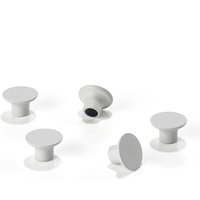 Zone Denmark - Magnete für A-Bulletin Magnettafel, soft grey (5er-Set) von Zone Denmark