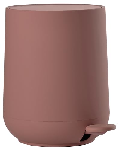 Zone Denmark Nova Mülleimer fürs Bad, Kosmetikeimer, Abfalleimer fürs Badezimmer, Durchm. 20,5 cm, Höhe 23,5 cm, Fassungsvermögen 3 Liter, Peach Red von Zone Denmark