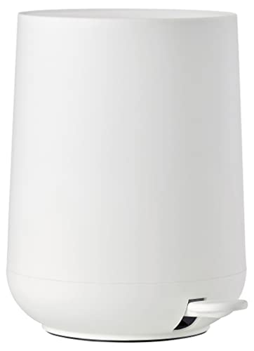 Zone Denmark Nova Mülleimer fürs Bad, Kosmetikeimer, Abfalleimer fürs Badezimmer, Durchm. 23 cm, Höhe 29 cm, Fassungsvermögen 5 Liter, Weiß von Zone Denmark