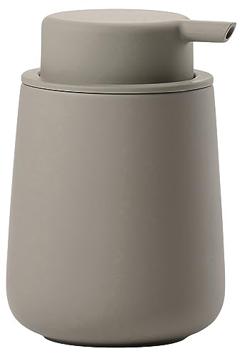 Zone Denmark Nova One Seifenspender fürs Badezimmer, Spender aus Keramik für Handseife/Flüssigseife, Durchm. 8 cm, Höhe 11,5 cm, Fassungsvermögen 250 ml, Taupe Zone Denmark Nova One Seifenspender fürs Badezimmer, Spender aus Keramik für Handseife/Flüssigseife, Durchm. 8 cm, Höhe 11,5 cm, Fassungsvermögen 250 ml, Taupe von Zone Denmark