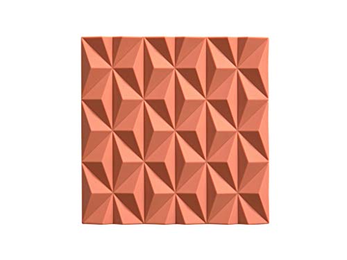 Zone Denmark Origami Beak Topfuntersetzer/Untersetzer für Töpfe, Silikon, 16 x 16 cm, pfirsichfarben von Zone Denmark