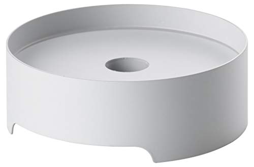 Zone Denmark Singles Kerzenhalter, Kerzenständer aus Matt Lackiertem Metall, Durchm. 12 cm, Warmes Grau von Zone Denmark