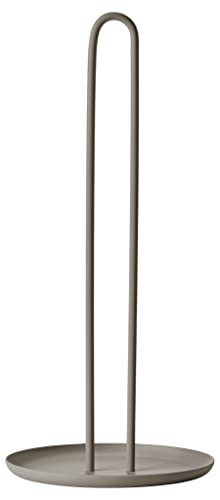 Zone Denmark Singles Küchenrollenhalter Stehend, Küchenpapierhalter aus Metall, Durchm. 14,5 cm, Höhe 32 cm, Taupe von Zone Denmark