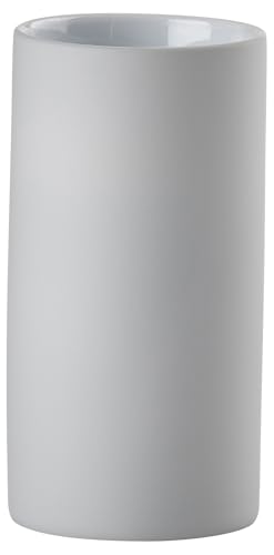 Zone Denmark Solo Zahnputzbecher, Porzellan, Soft Grey, 12,2cm von Zone Denmark