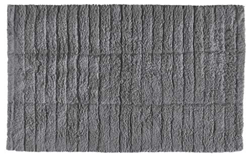Zone Denmark Tiles Badematte, Badteppich aus Baumwolle, 80 x 50 cm, Grau von Zone Denmark