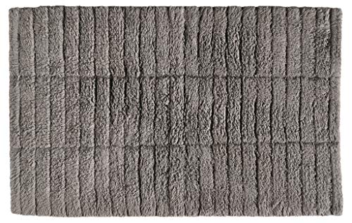 Zone Denmark Tiles Badematte, Badteppich aus Baumwolle, 80 x 50 cm, Gull Grey von Zone Denmark