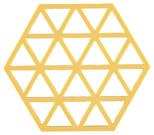 Zone Denmark Triangles Topfuntersetzer/Untersetzer für Töpfe, Silikon, 16 x 14 cm, Apricot von Zone Denmark