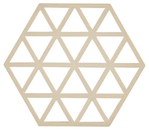 Zone Denmark Triangles Topfuntersetzer/Untersetzer für Töpfe, Silikon, 16 x 14 cm, birkenfarbig von Zone Denmark