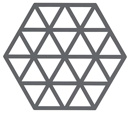 Zone Denmark Triangles Topfuntersetzer/Untersetzer für Töpfe, Silikon, 16 x 14 cm, grau (cool Grey) von Zone Denmark
