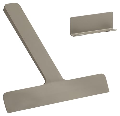 Zone Denmark Ume Duschabzieher mit Halter, Flitsche für dusche, Duschabzieher Silikon, Fensterabzieher, 24 x 22 x 2,2 cm, Taupe von Zone Denmark