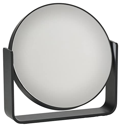 Zone Denmark Ume Tischspiegel, Kosmetikspiegel mit Vergrößerung 5-Fach, Durchm. 19 cm, Höhe 19,5 cm, Schwarz von Zone Denmark