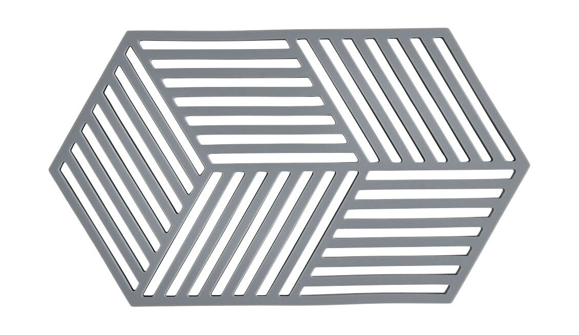 Zone Denmark Untersetzer 24x14 cm Hexagon Cool Grey von Zone Denmark