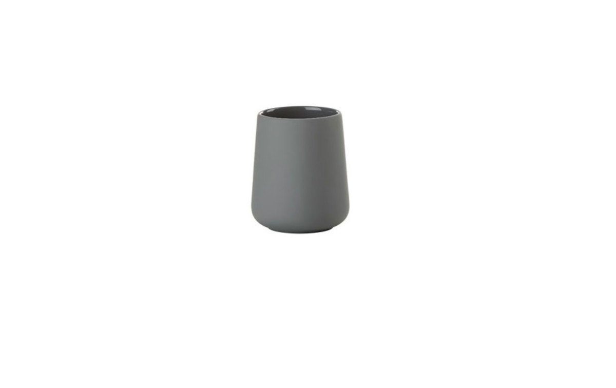 Zone Denmark Zahnputzbecher Denmark Nova One Zahnbürstenbecher grey 8cm, Zahnbürstenbecher Nova One Grey von Zone Denmark
