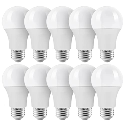 ZONE LED E27 LED Birnen, 8.5 Watt, 806 Lumen, Warmweiß, 3000 Kelvin, ersetzt 60 Watt Lampe, LED Glühbirnen E27, A60, 200°, Energiesparlampen, 10-er Pack von ZONE LED