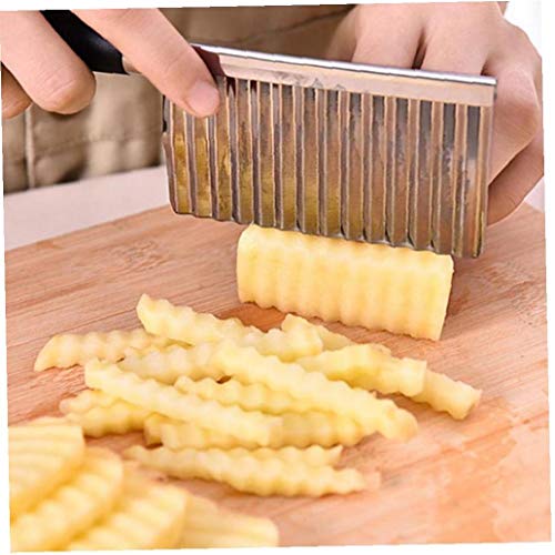 1pc Kartoffelschneider, Gemüseschneider, Chipper Chip Cutter, Wellig Kartoffelchip Teigschneider, Kartoffel Gezahnt Cutter Küchenschneidewerkzeug Für Gemüse, Kartoffeln, Zwiebeln von Zonfer