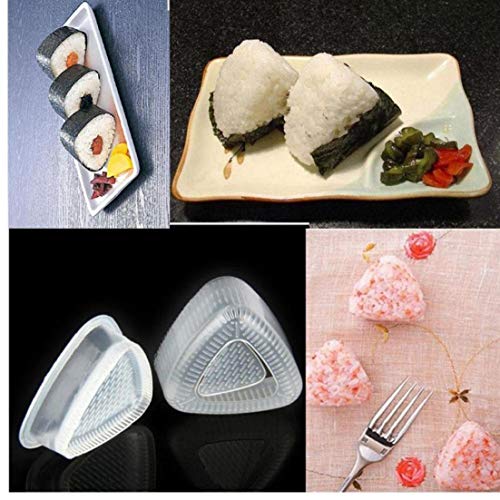 2 Stück Sushi Mold Onigiri Reis-ball Bento Presse Hersteller-form-werkzeug-küchenzubehör von Zonfer
