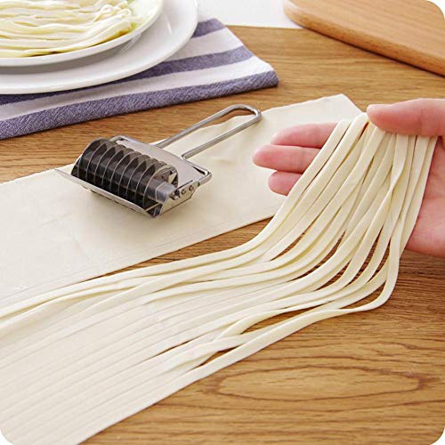 Manual Pasta Machine, Pasta Maker, Stainless Steel Mini Manual Pasta Grid Roller Press,Dough Cutter,Pasta Molds,Onion Ginger Scissors von Zonfer