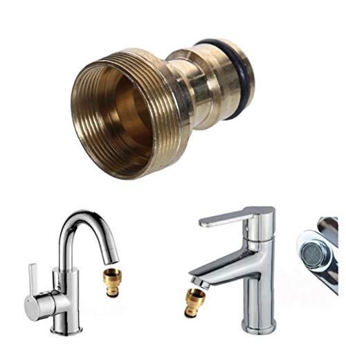 Zonfer 1pcs Massives Messing Gewindeschlauchan- Wasserrohrverbinder-hahn-hahn-Adapter Für Gartenschlauch Schnellkupplung Zonfer 1pcs Massives Messing Gewindeschlauchan- Wasserrohrverbinder-hahn-hahn-Adapter Für Gartenschlauch Schnellkupplung von Zonfer