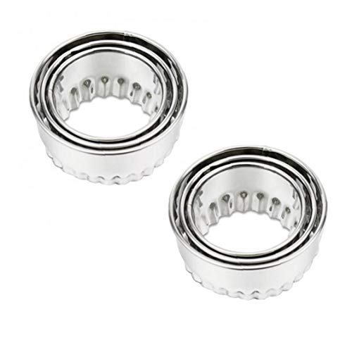 XGAGHB 3-teiliger Edelstahl Dumpling Wrapper-Form Plätzchen Donut Muffin Scone Sandwich Brotkruste Cutter DIY Küchen-backen-Werkzeug XGAGHB 3-teiliger Edelstahl Dumpling Wrapper-Form Plätzchen Donut Muffin Scone Sandwich Brotkruste Cutter DIY Küchen-backen-Werkzeug von XGAGHB