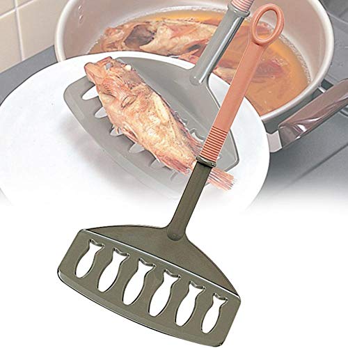 Zonfer Breite Schlitz Spachtel, Frying Geschlitzt Turner Pp Griff, Nylon Hitzebeständiges Küchengeschirr Und Backzubehör, 14.7cm von Zonfer