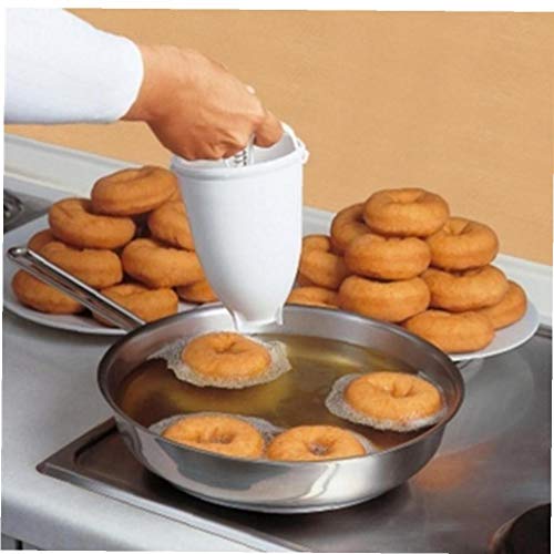 Zonfer Donut-Maschine Kunststoff-Donut-Maschine Mold DIY Werkzeug Küche Konditorei Bakeware (18x 10 X 10 cm) von Zonfer