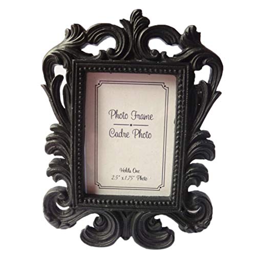 Zonfer Vintage Photo Frame, Blumen-Hochzeit Hauptdekor-Desktop-Design Bilderrahmen, 12 * 8,5 cm von Zonfer