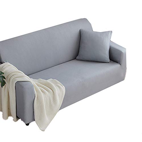 Zongha Couch Bezug Sofabezug Flexibler All Inclusive Sofabezug Four Seasons Universal Sofabezug Einfarbiger Bürosofabezug 145-185,Light Gray von Zongha