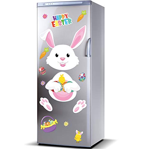 16 Stücke Frohe Ostern Hase Kühlschrank Magnete Kühlschrank Magnetisch Aufkleber Hase Osterei Magnetisch Aufkleber Ostern Dekoration für Ostern Party Dekor Haus Küchentür Schrank von Zonon