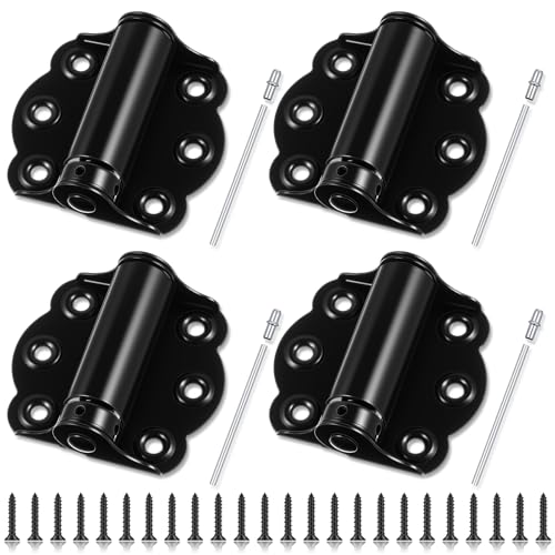 Zonon Selbstschließendes Türscharnier, 6,4 cm, robust, federbelastet, Stahl, für Garage, Sturm, linke und rechte Tür, Schwarz, 4 Stück Zonon Selbstschließendes Türscharnier, 6,4 cm, robust, federbelastet, Stahl, für Garage, Sturm, linke und rechte Tür, Schwarz, 4 Stück von Zonon