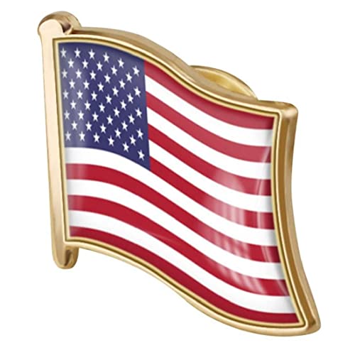 1 Stück Metall Amerikanische Flagge Pin Abzeichen Revers Pin Brosche Usa Vereinigte Staaten Von Flagge Revers Pin Neuheit Zubehör von Zonster