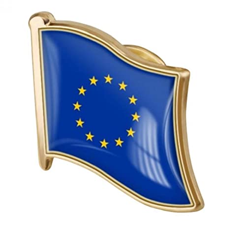 1 Stück Metall Europäische Union Flagge Pin Badge Revers Pin Brosche Europäische Union Der Flagge Abzeichen Neuheit Zubehör von Zonster