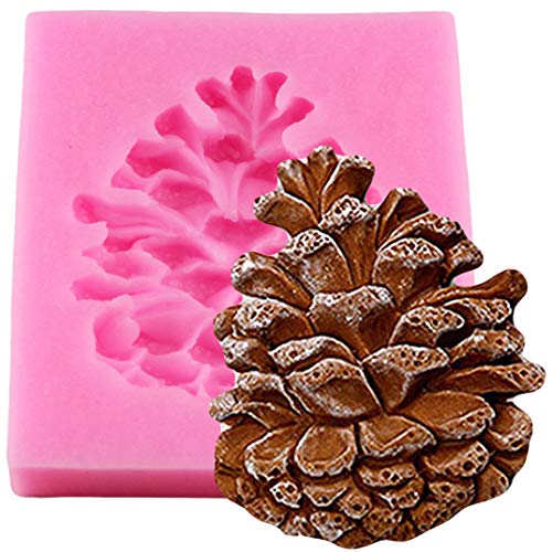 Zonster 1PC Weihnachten Tannenzapfen Form Kuchen-Fondant-Form-SüßIgkeit Schokolade Silikon Formen Biscuits-Form-Kuchen-Dekoration Backen-Werkzeuge von Zonster