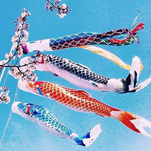 Zonster Japanische Karpfen Flagge 40cm Windsocke Sailfish Koinobori Wind Streamer Banner Für Bar Home Outdoor Hängende Dekoration (1 Stück, Zufällige Farbe) von Zonster