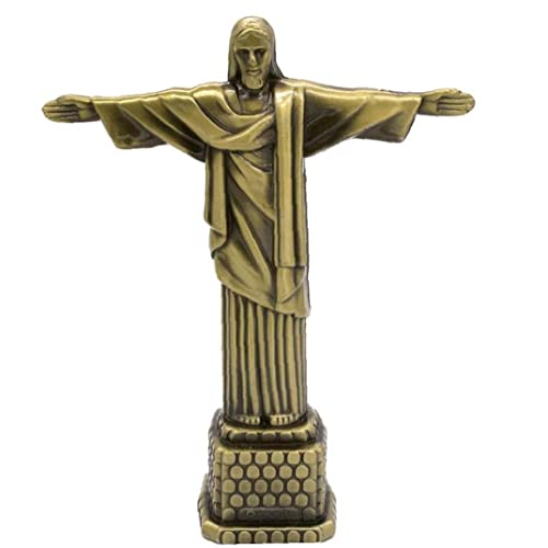 Zonster Metall Brasilien Crist Redentor Jesus Figur Christus Der Erlöser Statue Jesus Christus Statue Katholische Geschenk Wohnkultur von Zonster