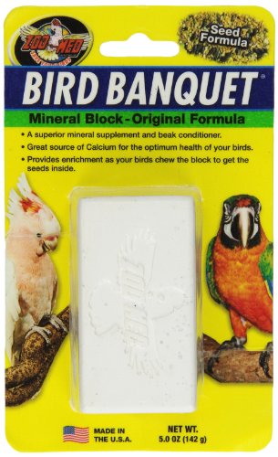 Zoo Med Bird Banquet, Vogelfutter Futterblock, Samen-Mix, groß, 1 x 142 g von Zoo Med