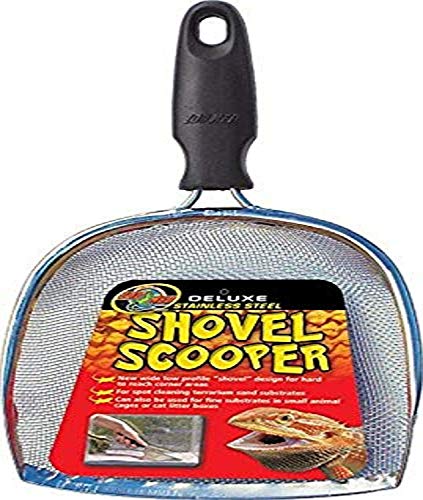 Zoo Med TA-31e Deluxe Shovel Scooper, Sand-Sieb-Schaufel zur Terrarien-Reinigung von Zoo Med