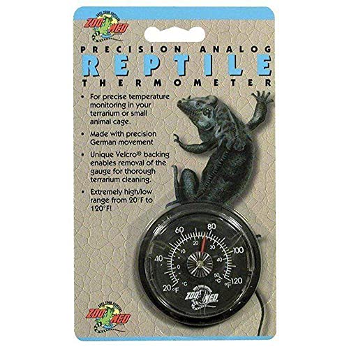 Zoo Med TH-20E Analog Reptile Thermometer - zur Temperaturüberwachung im Terrarium von Zoo Med