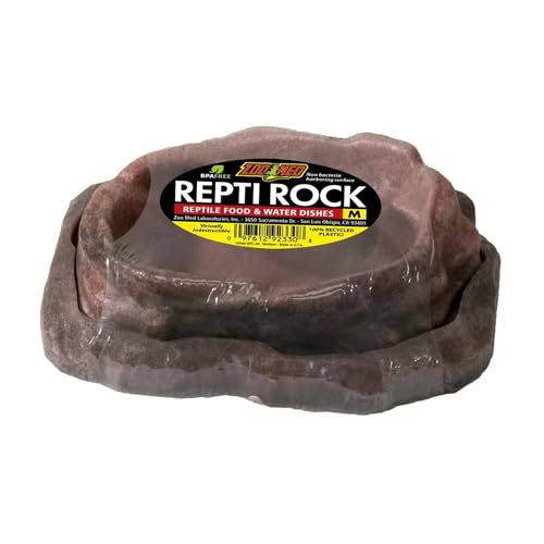 Zoo Med WFC-40E Repti Rock Combo Dish, L 2-teiliger Futternapf für Reptilien von Zoo Med