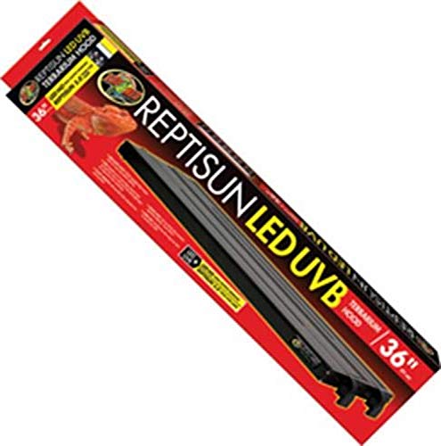 Zoo Med ReptiSun LED UVB Terrarium Hood, 91 cm, 5 Module, 6500K Tageslicht, 620 nm Pflanzenwachstum, 465 nm Mondlicht, 1 Stück, 1 Watt LED, 0.5 Watt UVB, Innen Zoo Med ReptiSun LED UVB Terrarium Hood, 91 cm, 5 Module, 6500K Tageslicht, 620 nm Pflanzenwachstum, 465 nm Mondlicht, 1 Stück, 1 Watt LED, 0.5 Watt UVB, Innen von Zoo Med
